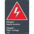 Zenith Safety Products - SGM747 - Enseigne «Haute Tension/High Voltage» Chaque