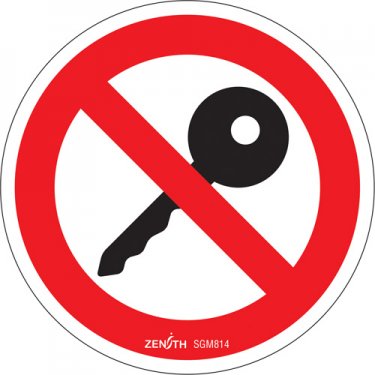 Zenith Safety Products - SGM814 - Turn Off Engine CSA Safety Sign Each