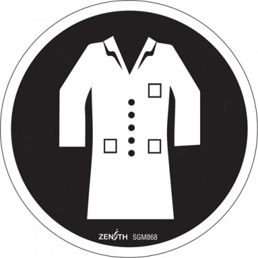 Zenith Safety Products - SGM868 - Lab Coat Required CSA Safety Sign Each