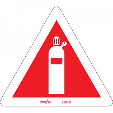 Zenith Safety Products - SGM886 - Compressed Gas CSA Safety Sign Each