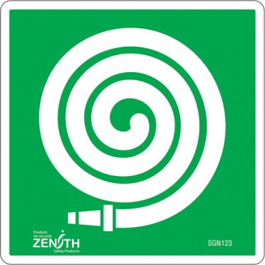 Zenith Safety Products - SGN123 - Fire Hose CSA Safety Sign Each
