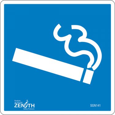 Zenith Safety Products - SGN141 - Smoking Section CSA Safety Sign Each