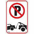 Zenith Safety Products - SGP342 - Enseigne zone d'interdiction de stationner & remorquage Chaque