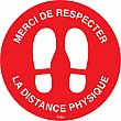 Zenith Safety Products - SGU323 - Enseigne pour plancher « Distance physique » Chaque