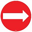 Zenith Safety Products - SGU568 - Enseigne pour planchers avec pictogramme de flèche Chaque