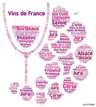 French wines word cloud - 901156764