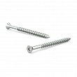 Reliable - FKNPZ81 - Vis à bois zinguée, tête plate autofraiseuse, empreinte carrée, filet double Hi-Low, pointe bois régulier - Grosseur: 8 - Longueur 1 - Zinc - Carrée n. 1 - Boîte de 10 000