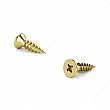 Reliable - 56925BIP - Wood Screw, Flat Head, Quadrex Drive, Regular Thread, Type 17 Point - Brass Plated - Size: 9 - Square # 2 -  Length: 5/8 - Box of 600