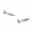 Reliable - PKCZ82 - Zinc-Plated Wood Screw, Pan Head, Square Drive, Coarse Thread, Regular Wood Point - Size: 8 - Square n. 2 -  Length: 2 - Box of 4 000
