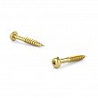 Reliable - PKWSB10114 - Solid Brass Wood Screw, Pan Head, Square Drive, Coarse Thread, Regular Wood Point - Size: 10 - Square # 2 -  Length: 1-1/4 - Box of 1 000