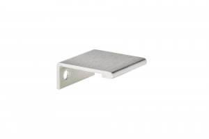 Contemporary Aluminum Edge Pull - 9898 - 33 mm - Stainless Steel