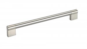 Contemporary Stainless Steel Pull - 527 - 192 mm - Brushed Nickel