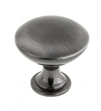 Contemporary Metal Knob - 9041 - 30 mm - Black Stainless Steel