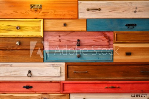 Colorful Wooden Drawer - 901156914
