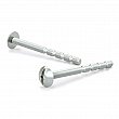 Reliable - 2905 - Vis machine sectionnable, tête évasée large, embout combiné quadrex et rainure, 8-32, pointe type B - Grosseur: 8 - Quadrex #2 - Zinc - Longueur 2 - Boîte de 50