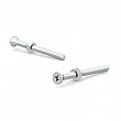 Reliable - FSBZ141MR - Vis machine avec écrou zinguée, tête plate, empreinte quadrex, 1/4-20, pointe type B - Grosseur: 1/4 - Quadrex #2 - Longueur: 1 - Boîte de 6