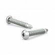 Reliable - PKTZ61 - Zinc Plated Metal Screw, Pan Head, Square Drive, Self-Tapping Thread, Self-Drilling Point - Size: 6 - Square #1 -  Length: 1 - Box of 10 000