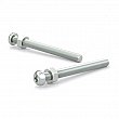 Reliable - PSBZ1032212MR - Vis machine avec écrou zinguée, tête ronde, empreinte quadrex, 10-32, pointe type B - Grosseur: 10 - Quadrex #2 - Longueur: 2-1/2 - Boîte de 6