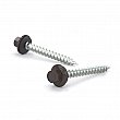 Reliable - RSZ91LBRJ - Colored Roof Metal Screw, Hex Head with Steel and Neoprene Washer, Self-Tapping Thread, Type A Point - Size: 9 - Hex 1/4 - QC8326 Brown Coffee - Length: 1 - Box of 400