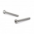 Vis machine en acier inoxydable, tête plate, empreinte cruciforme, 8-32, pointe type B