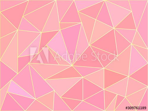 Motif abstrait de triangles roses - 901157096