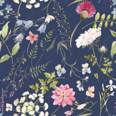 Watercolor floral pattern - 901157503