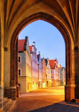 Old gothic town Landshut, Bavaria, Germany - 901157559