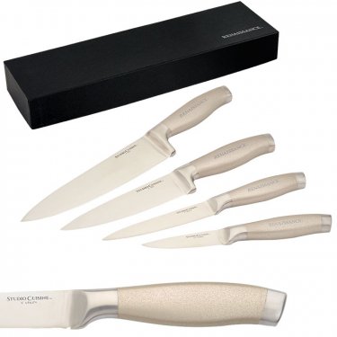 Ensemble de 4 couteaux martelés Studio Cuisine™