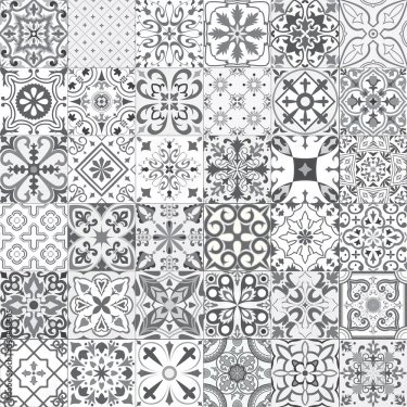 Set of tiles in portuguese, spanish, italian style. - 901157715