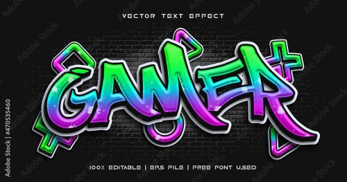 Gamer text, graffiti - 901157661