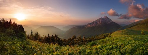 Roszutec peak in sunset - Slovakia mountain Fatra - 900003593