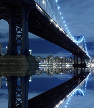 Manhattan Bridge At Night - 900019464