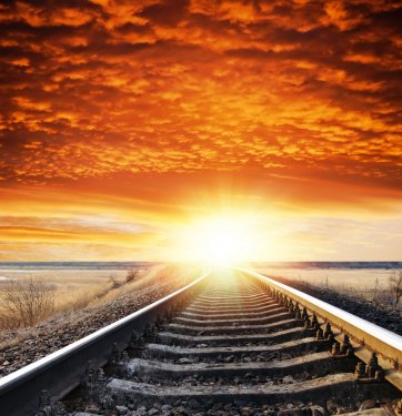 railway to sunset - 900022170