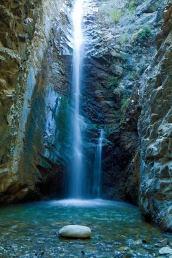 Chantara Waterfalls in Trodos mountains, Cyprus