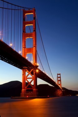Golden Gate Bridge at dusk, San Francisco, California - 900066797