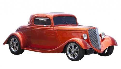 American hot rod isolated on white - 900103500