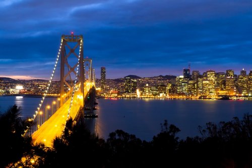 Bay Bridge with San Francisco City view - 900428106