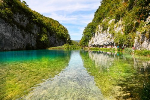 Landscapes from the Plitvice natural Park in Croatia - 900430826