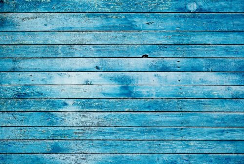 Blue dirty wooden wall - 900436185