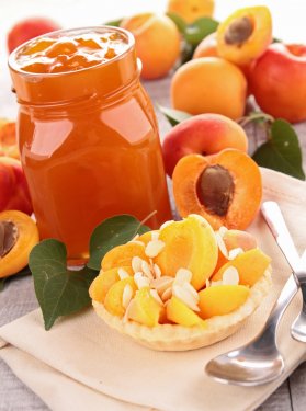 gourmet apricot jam and apricto tart - 900438275