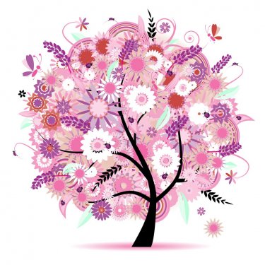 Floral tree beautiful - 900459281