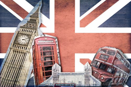 Collage Londre Union Jack - 900459381