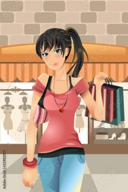 Shopping woman - 900461406