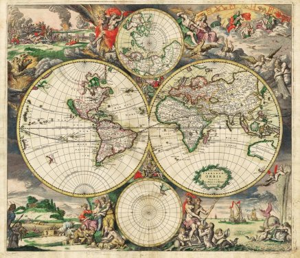High-quality Antique Map - Schagen
