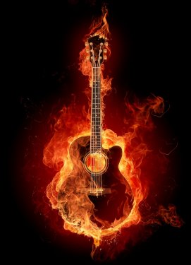 Fire guitar - 900464049