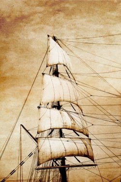 Sails on old paper - 900464302