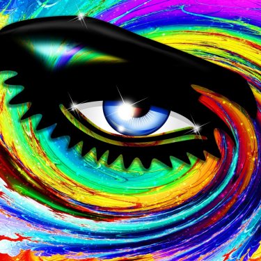 Occhio Ipnotico Psichedelico-Hypnotic Psychedelic Girl's Eye