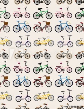 seamless bicycle pattern - 900469536
