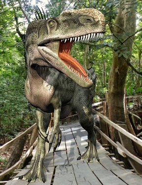 monolophosaurus lost in the woods