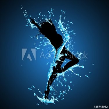 Splashing Dancing Lady - 900488628